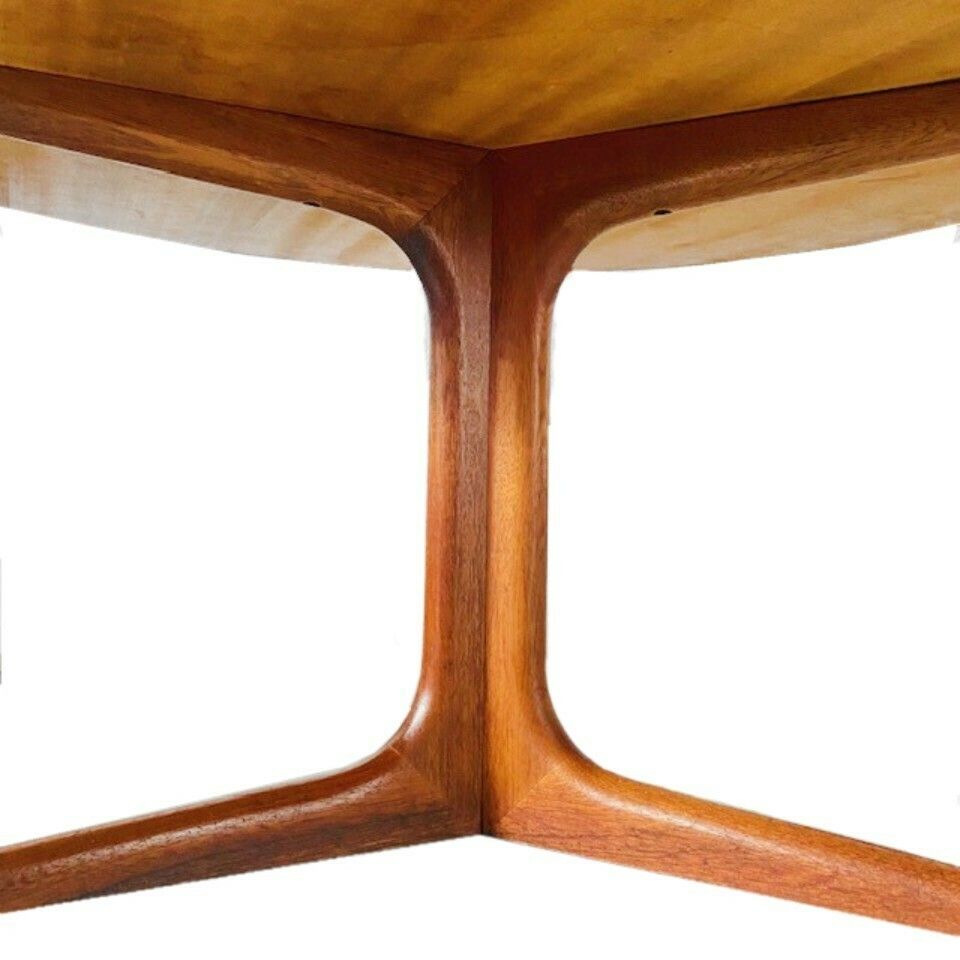 Deense Design Salontafel Rond Teak Bernhard Pedersen 1950s 60s Mid Century photo Meubels