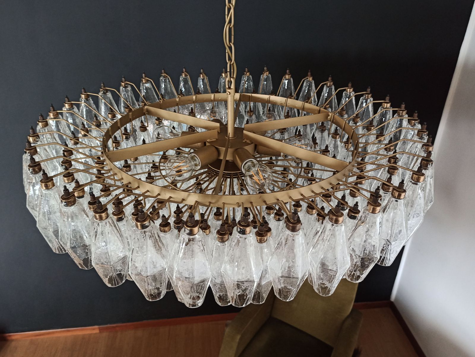 Amazing Murano Glass Candelier   185 Poliedri photo furniture