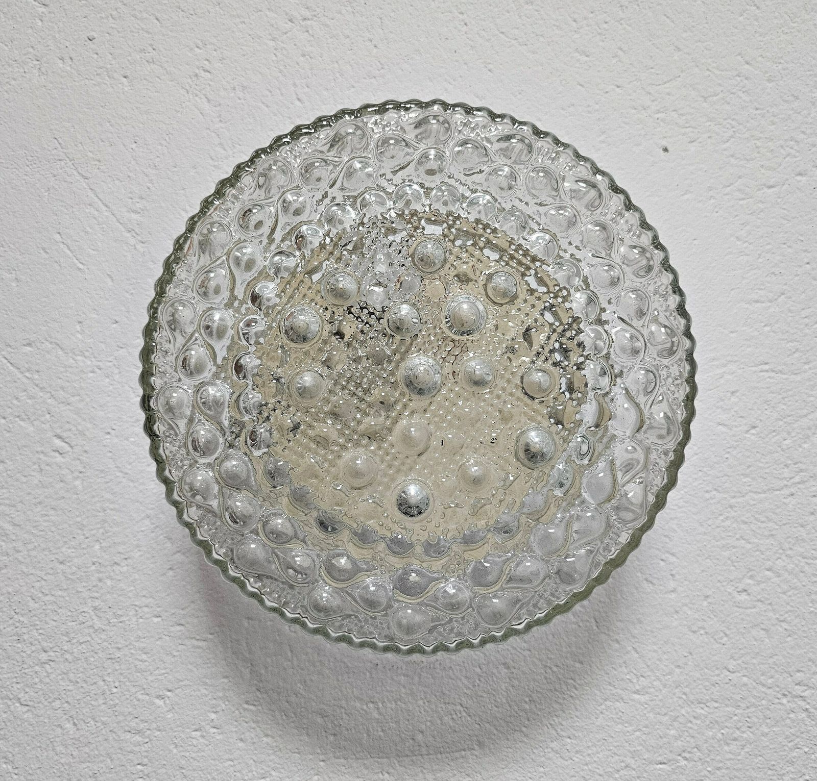 Mid Century Modern Bubble Glass Flush Mount By Motoko Ishii For Staff / Made In Germany In 1960s photo furniture