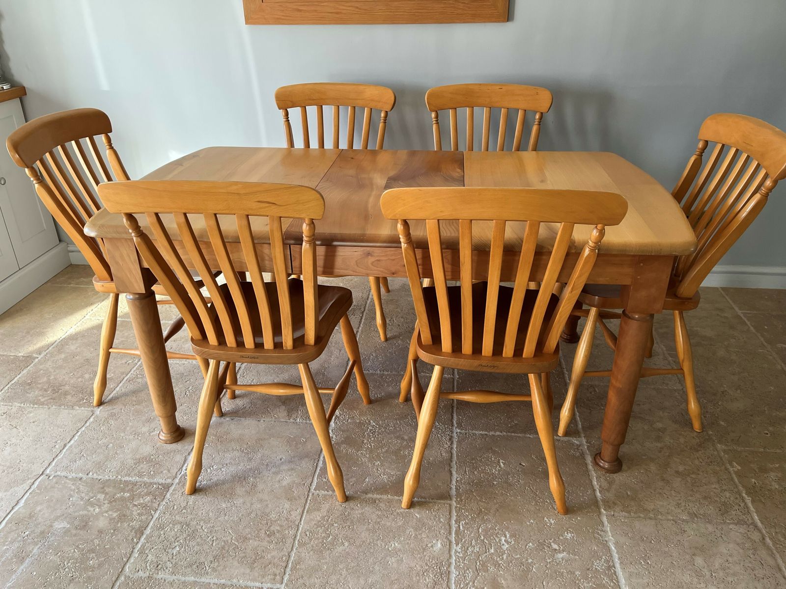 Stewart Linford Burr Yew And Elm Table And 6 Chairs photo buy