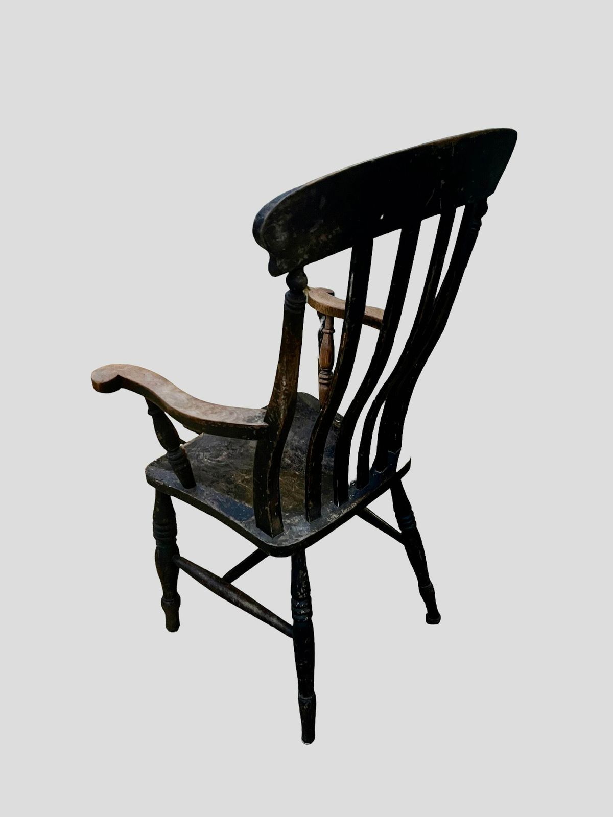 Antique Rustic Oak Country House Armchair photo Furniture