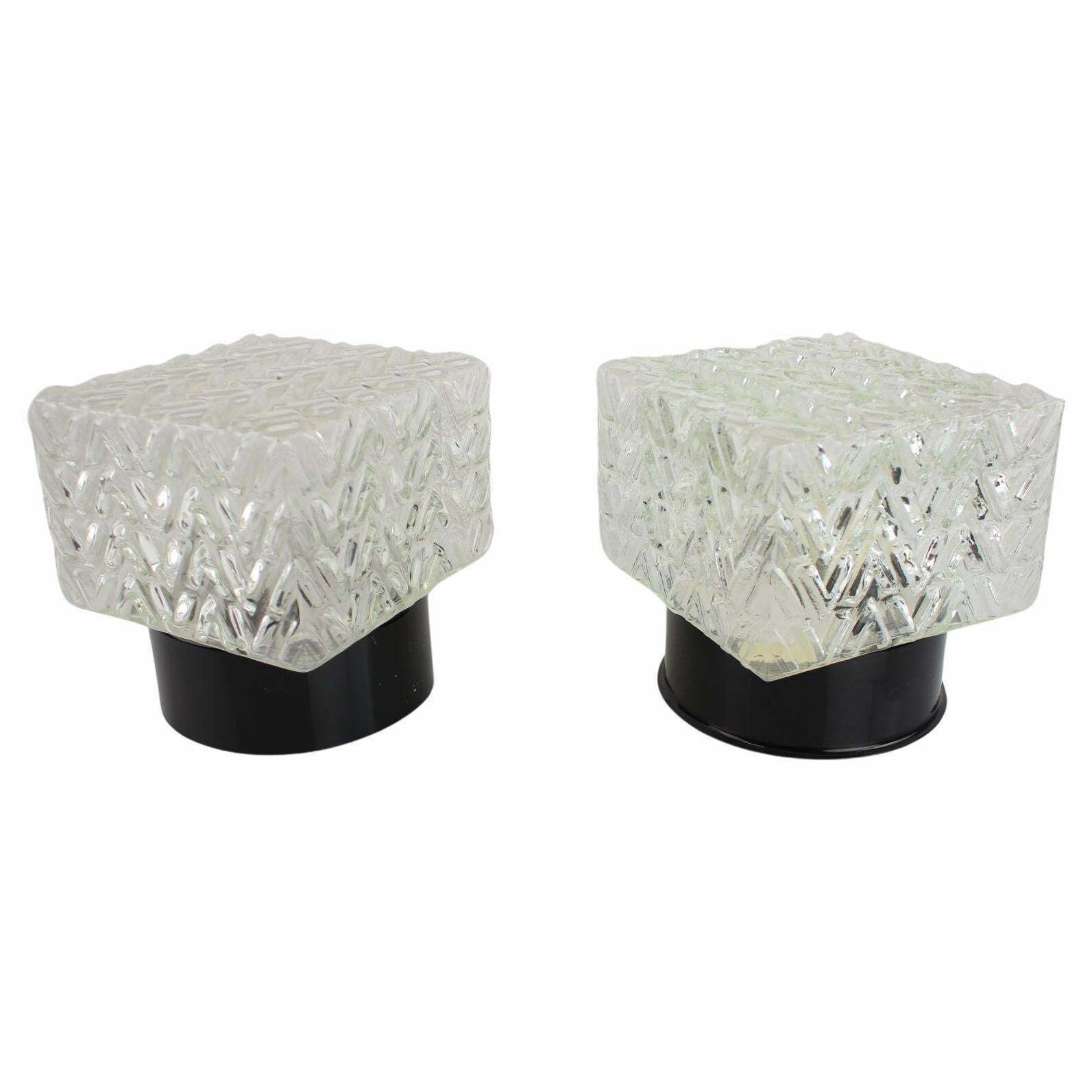 Pair Of Mid Century Wall Or Sconces Lamps By Valasske Mezirici, 1960’s