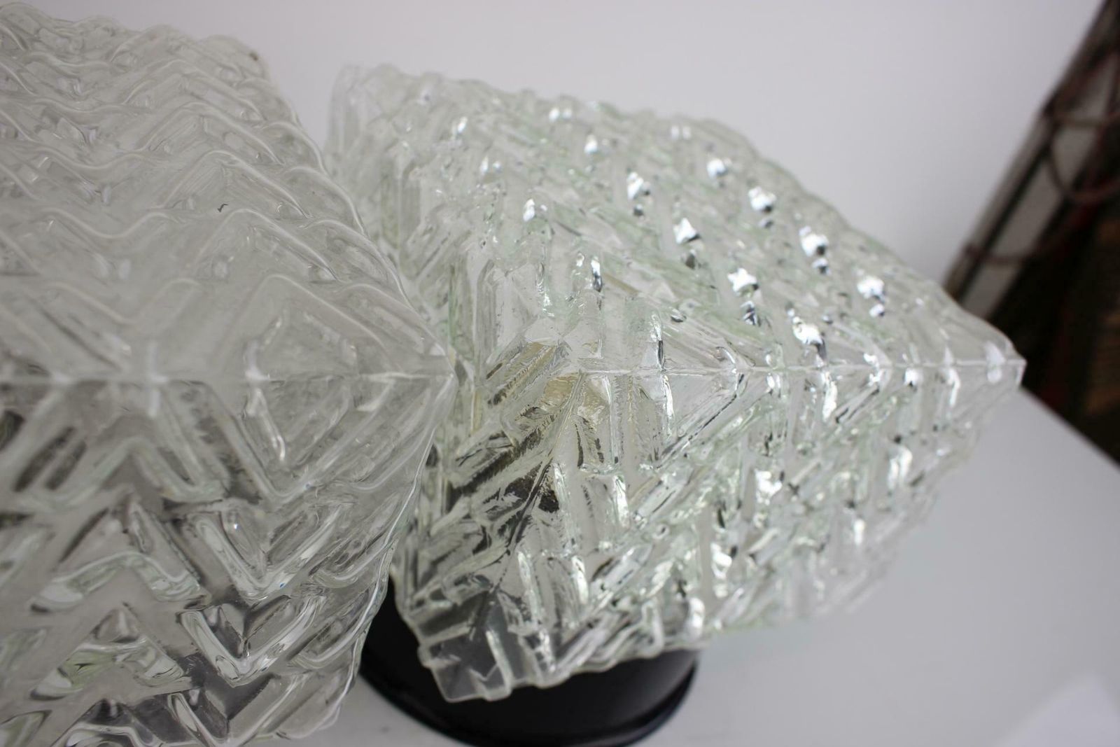 Pair Of Mid Century Wall Or Sconces Lamps By Valasske Mezirici, 1960’s photo Lighting