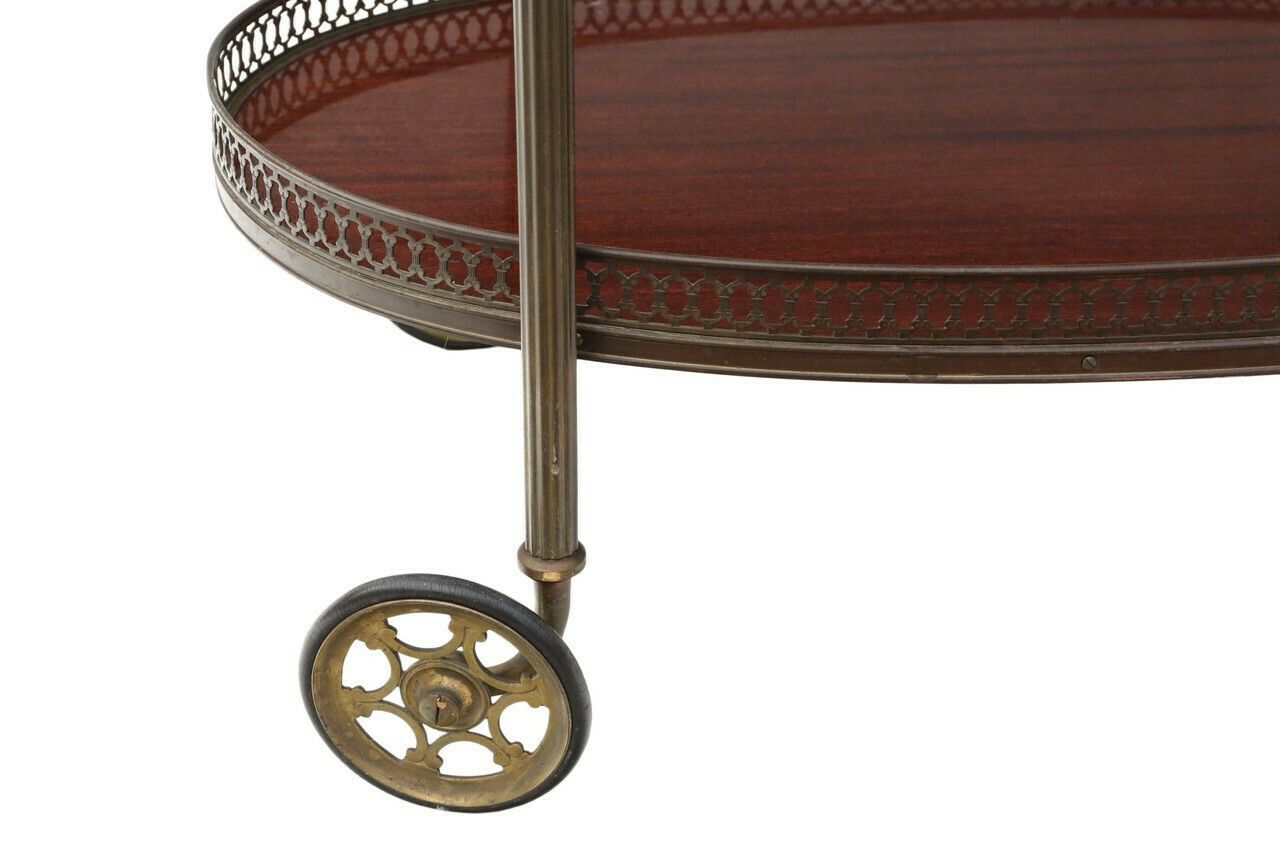 Art Deco Mahogany Drinks Trolley And Cake Serving Table Of Antique Quality photo Furniture