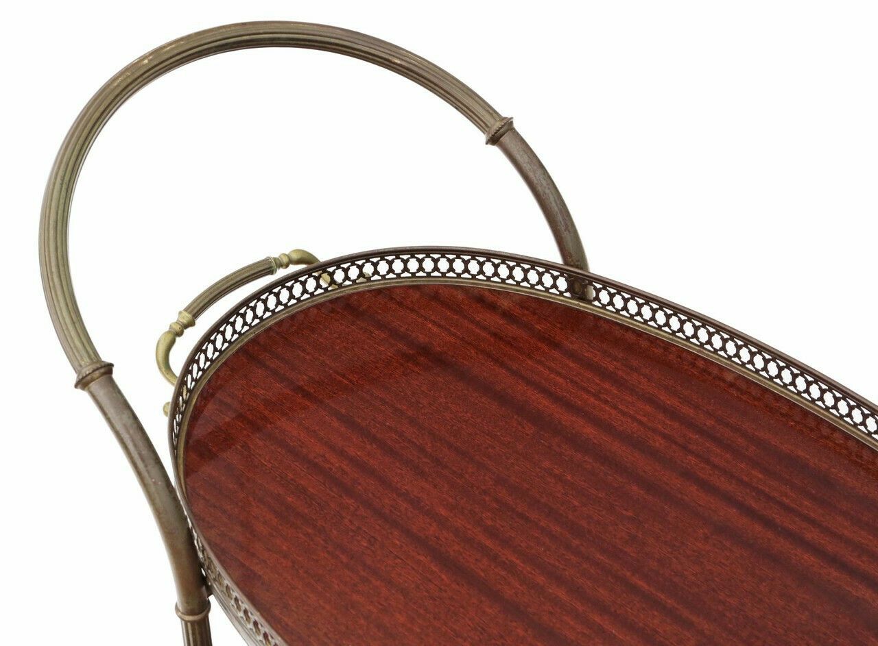 Art Deco Mahogany Drinks Trolley And Cake Serving Table Of Antique Quality photo 995.0