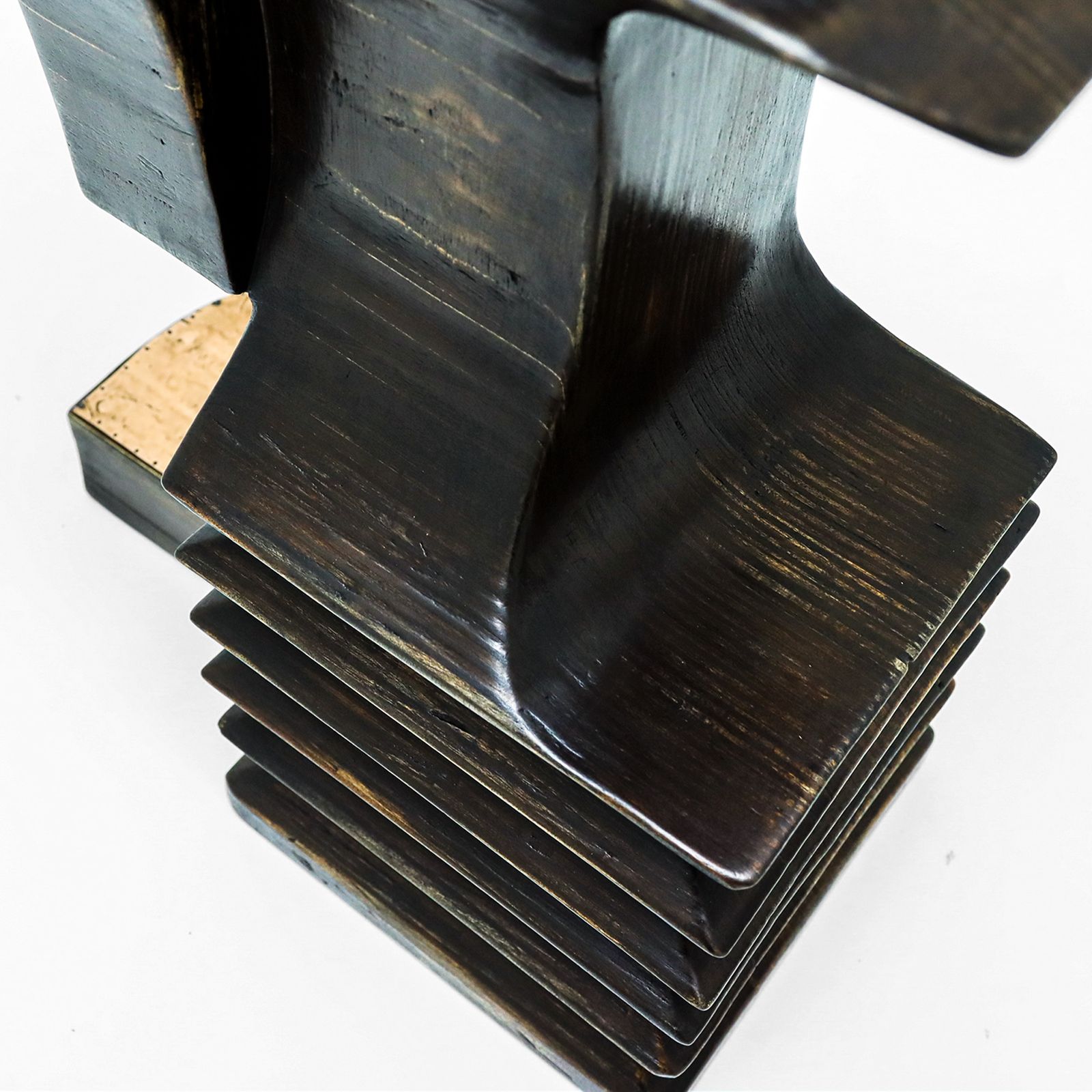 photo vinterior Brutalist Wooden And Glass Dining Table By Nerone, Giovanni Ceccarelli, Co Founder Gruppo Np2