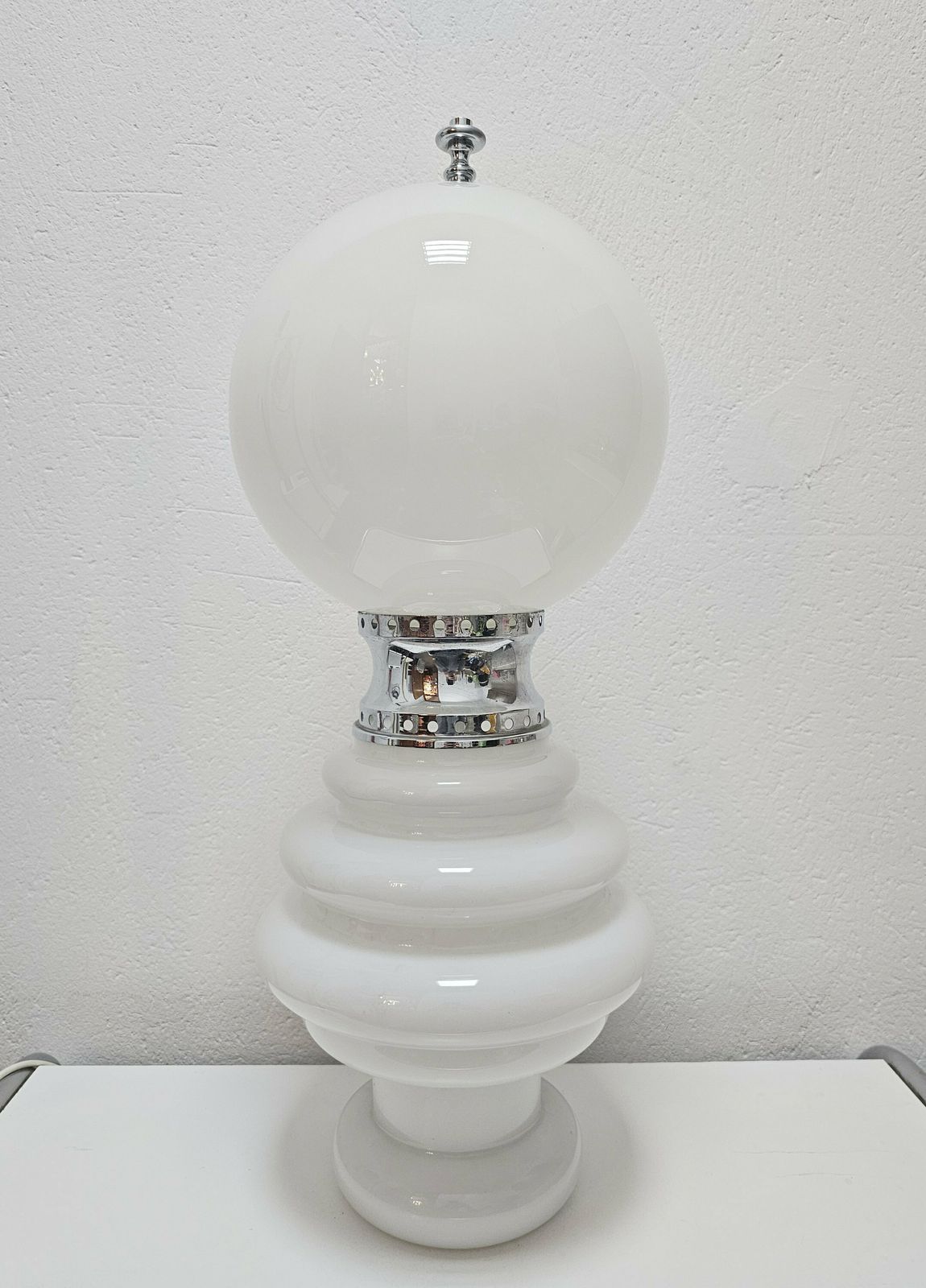 Rare Space Age Floor Or Table Murano Glass Lamp By Carlo Nason For Mazzega // Made In Italy In 1970s photo furniture