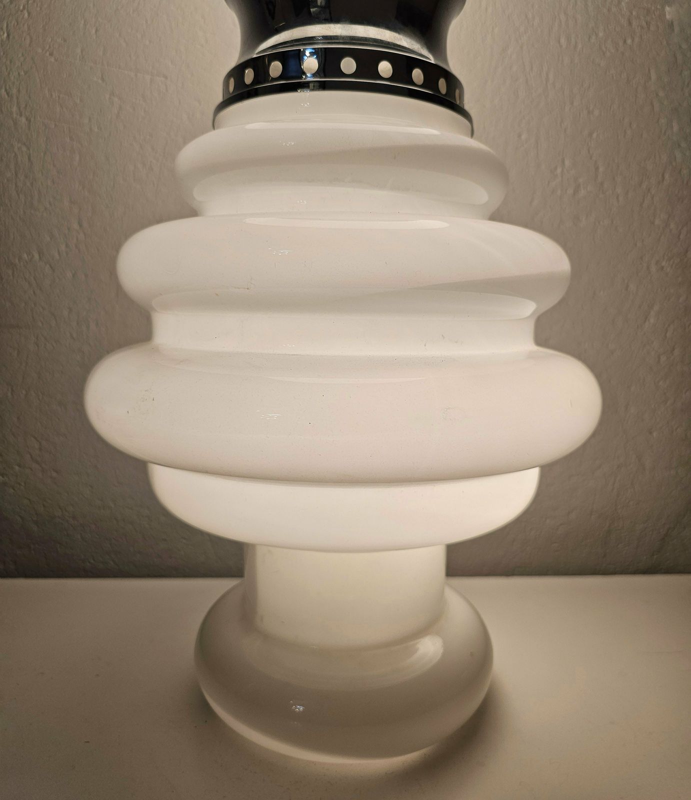 Rare Space Age Floor Or Table Murano Glass Lamp By Carlo Nason For Mazzega // Made In Italy In 1970s photo vinterior