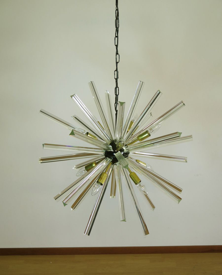Crystal Prism Sputnik Chandeliers   30 Crystal Glass photo 750.0