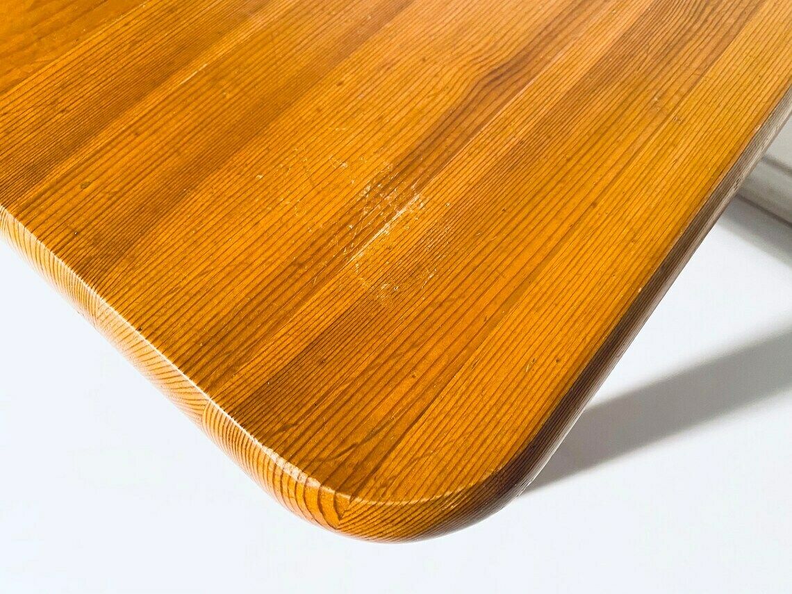 Vintage Danish Brutalist Square Wooden Coffee Table / 1960s photo buy
