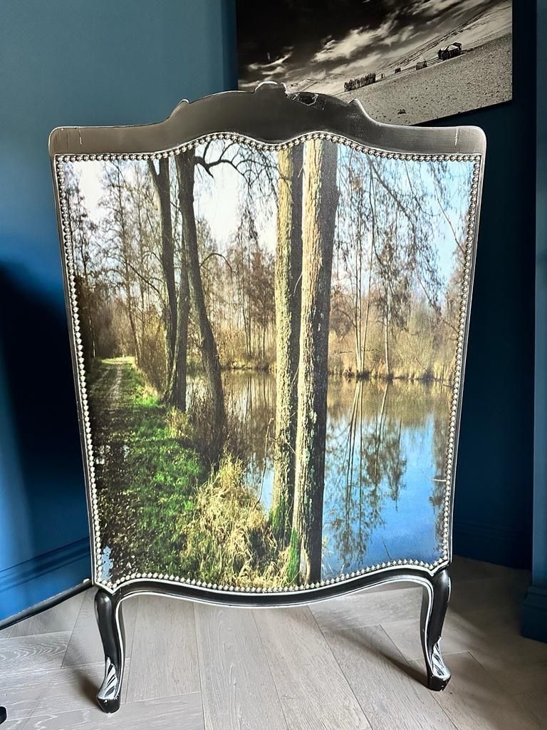 Beautiful Maurice Renoma Nature Wingback Chair photo for sale