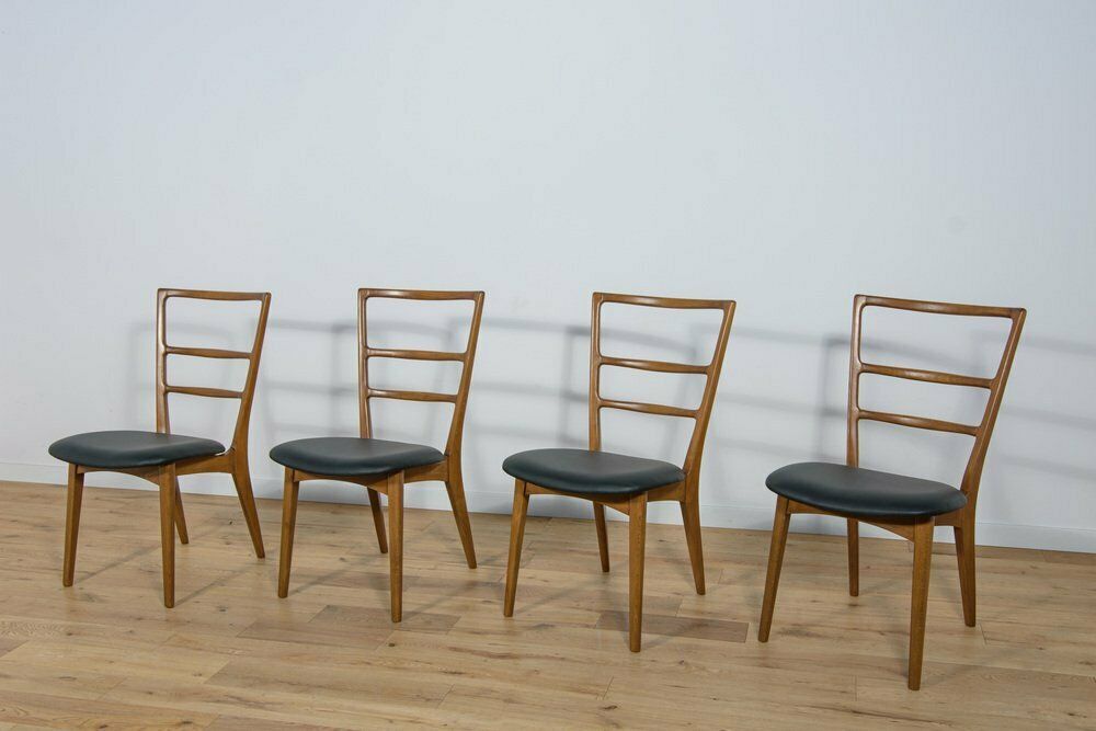 Dining Chairs By Mariana Grabiński For Swarzędz Factory, 1960s, Set Of 4 photo for sale