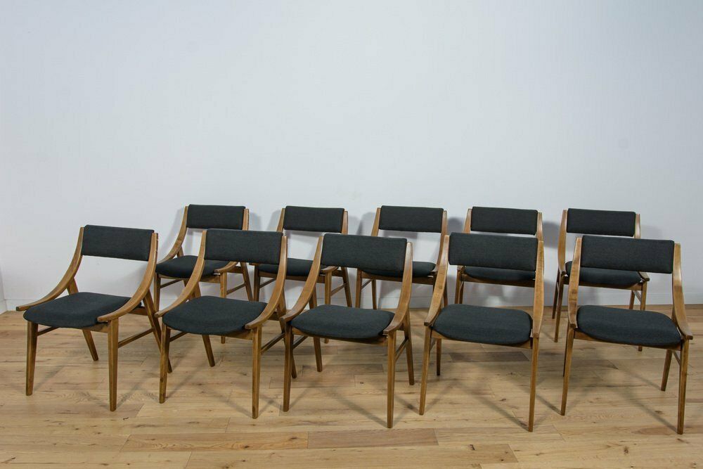 Polish Ski Jumper Chairs From Zamojska, 1970s, Set Of 10 photo furniture