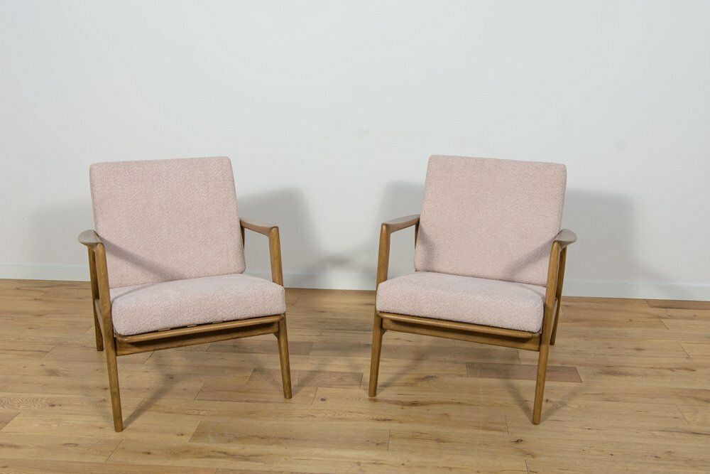 Mid Century Model 300 139 Armchairs From Swarzędz Factory, 1960s, Set Of 2 photo for sale