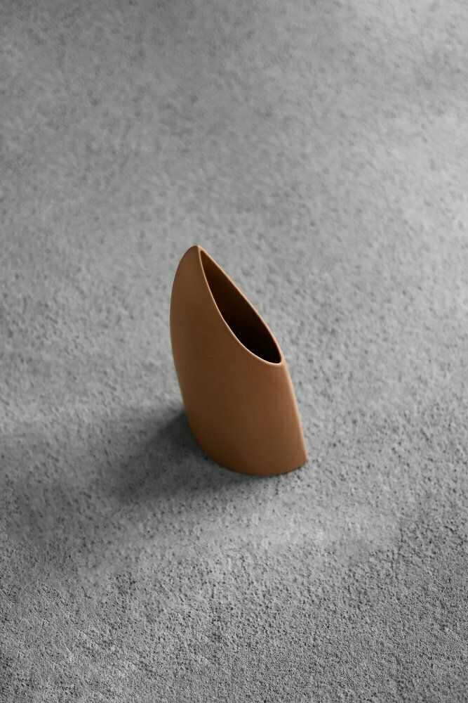 Mid Century German Modern Stoneware Brick Red Vase From Asa Selection, 1980s photo buy