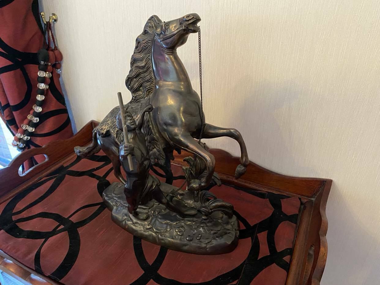 A French, Bronze Equine Statue In The Manner Of Guillaume Coustou (1677 1746), Dating To The Late 19th Century, Circa 1900. photo for sale