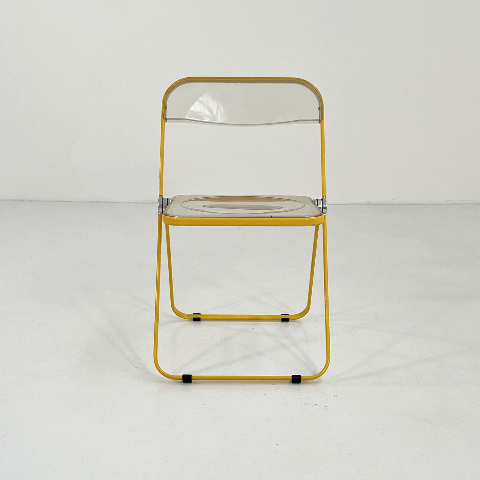 Yellow Frame Plia Folding Chair By Giancarlo Piretti For Anonima Castelli, 1960s photo Furniture
