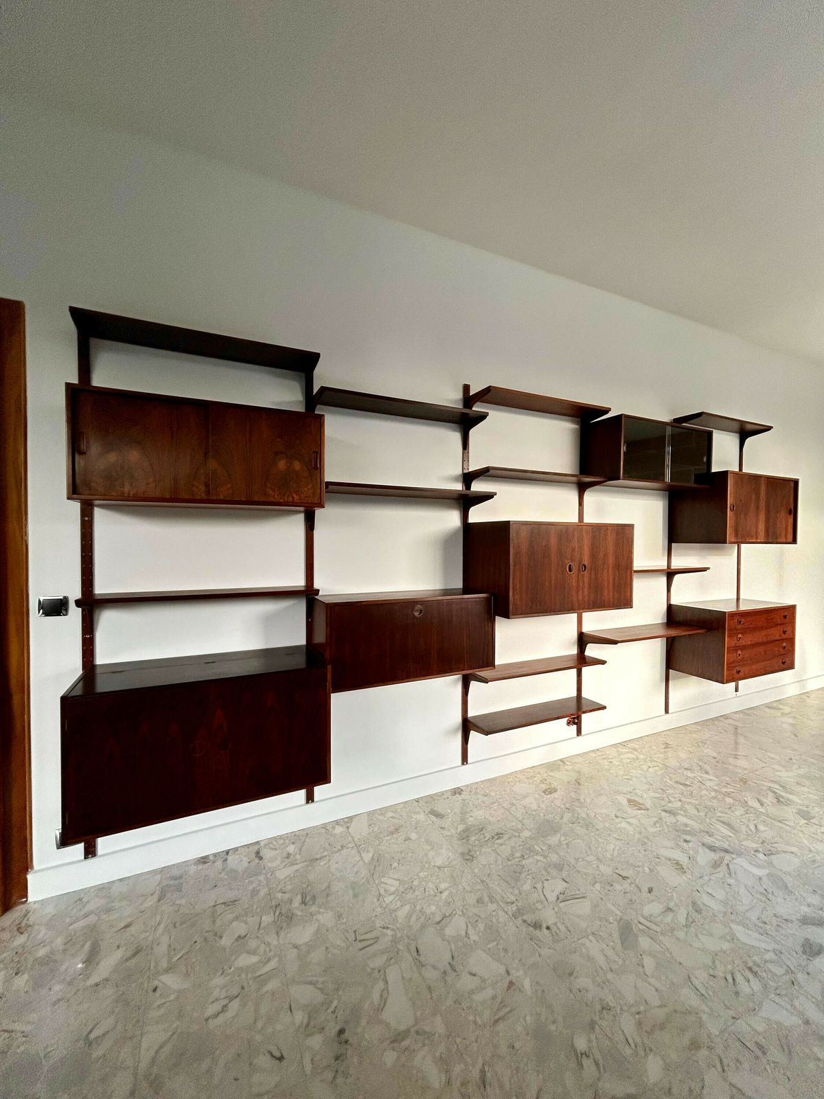 Hansen & Guldborg Møbler Wall Bookcase In Rosewood, Denmark 1960 photo furniture