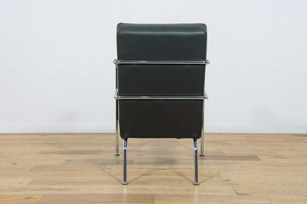 Swedish Leather Armchair By Gunilla Allard For Lammhults, 1990s photo buy