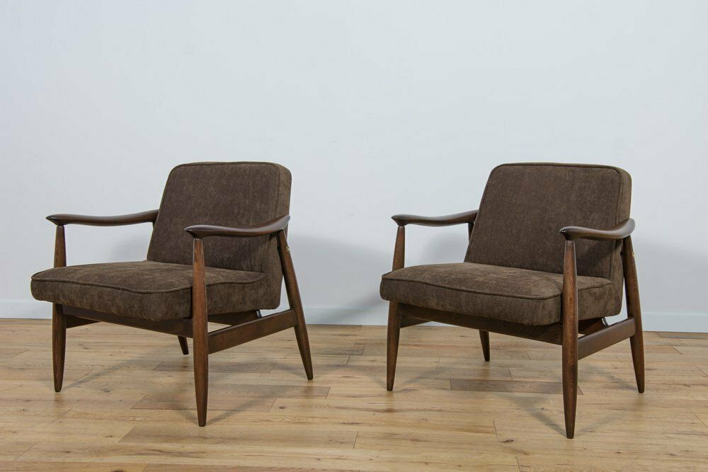 Gfm 87 Armchairs By Juliusz Kedziorek For Gościcińskie Furniture, 1960s, Set Of 2 photo furniture