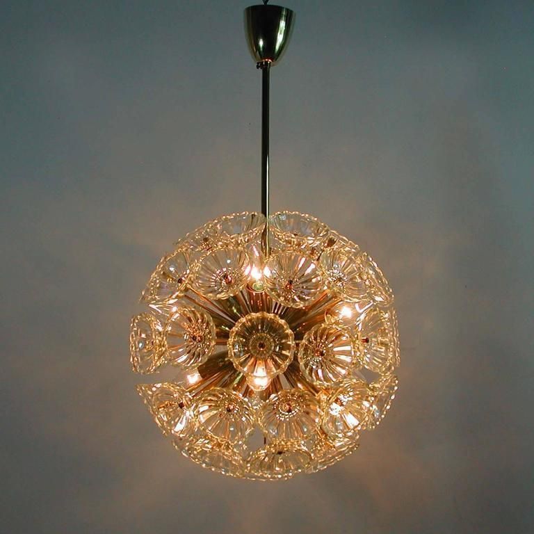 1960s German Sputnik Dandelion Twelve Light Chandelier photo buy