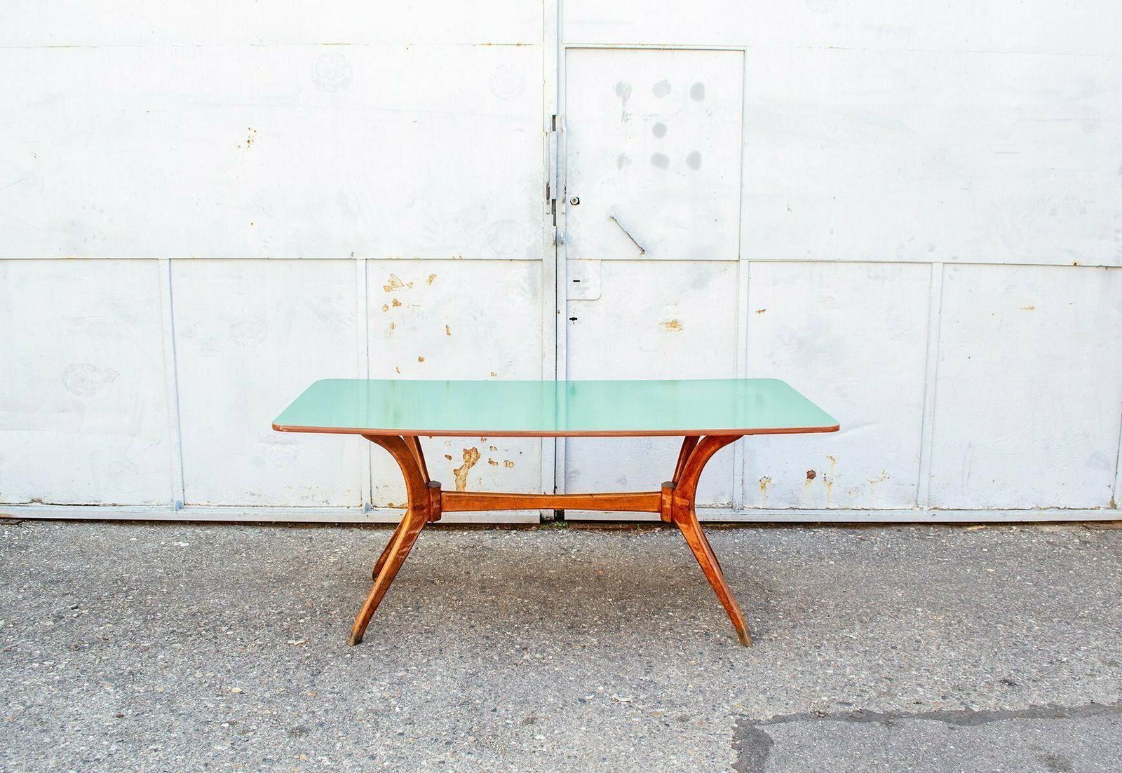 Italian Beech And Formica Table, 1950s