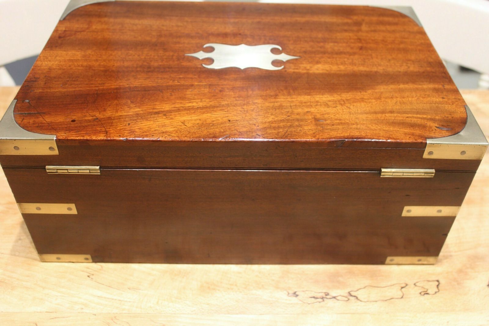 Late Georgian Mahogany Campaign Bi Fold Writing Slope photo Home Decor