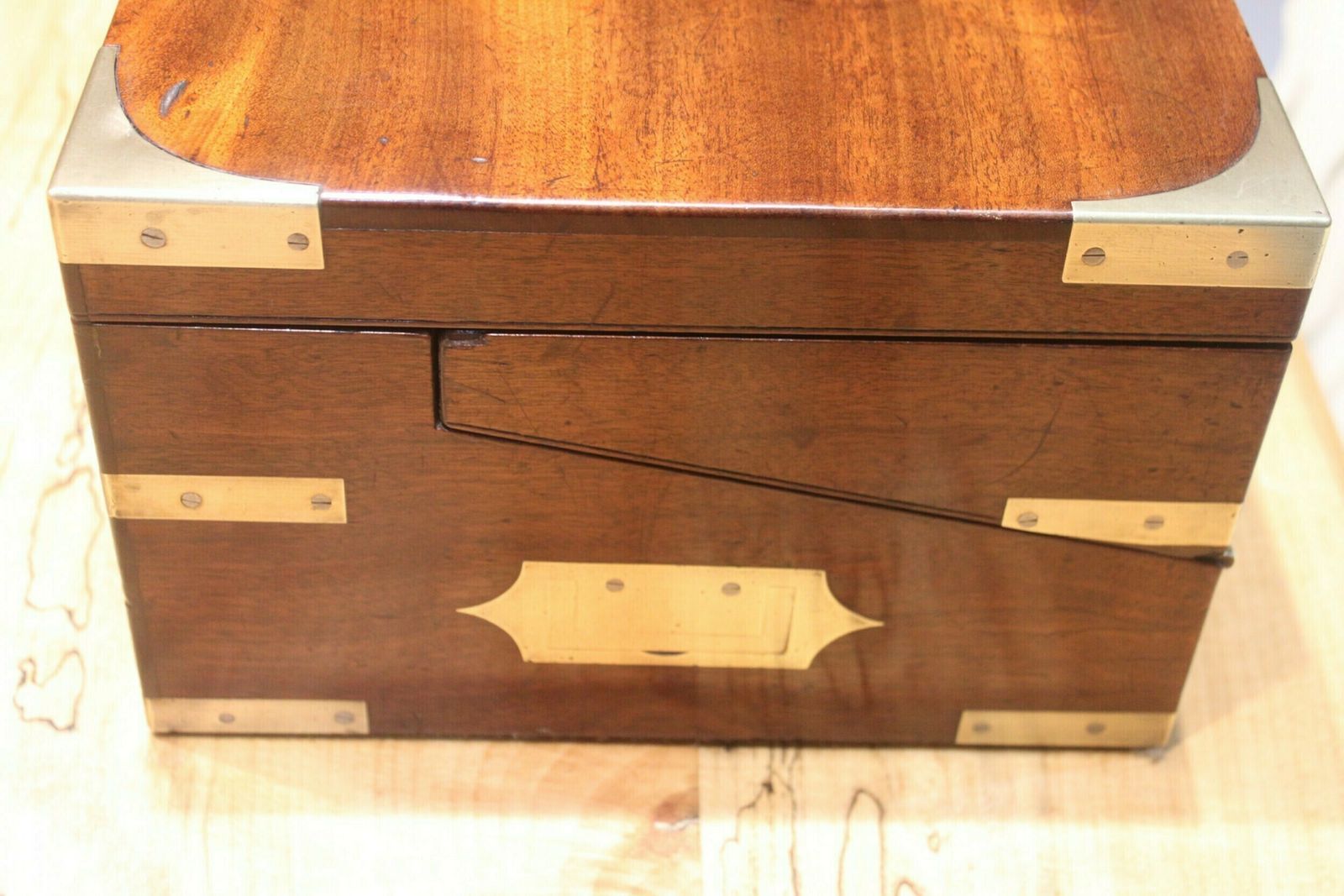 Late Georgian Mahogany Campaign Bi Fold Writing Slope photo 936.0