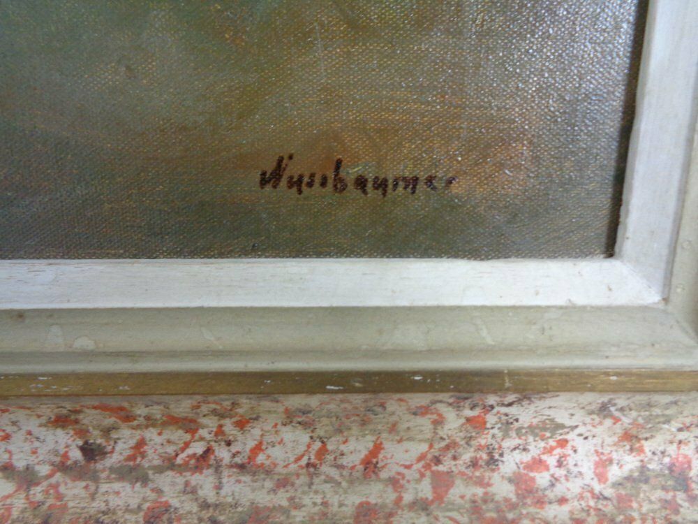 photo buy Nussbaumer, Nude Painting, 1930s, Oil On Canvas, Framed