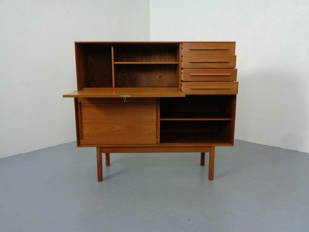 Teak Secretary From Meredew, Uk, 1960s photo vinterior