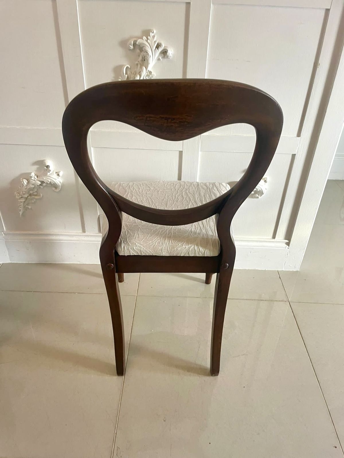Pair Of Antique 19th Century Quality Mahogany Side Chairs photo vintage