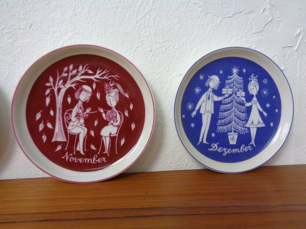 215.0 Porcelain Coasters By Raymond Peynet For Rosenthal Studio Line, 1960s, Set Of 12 photo