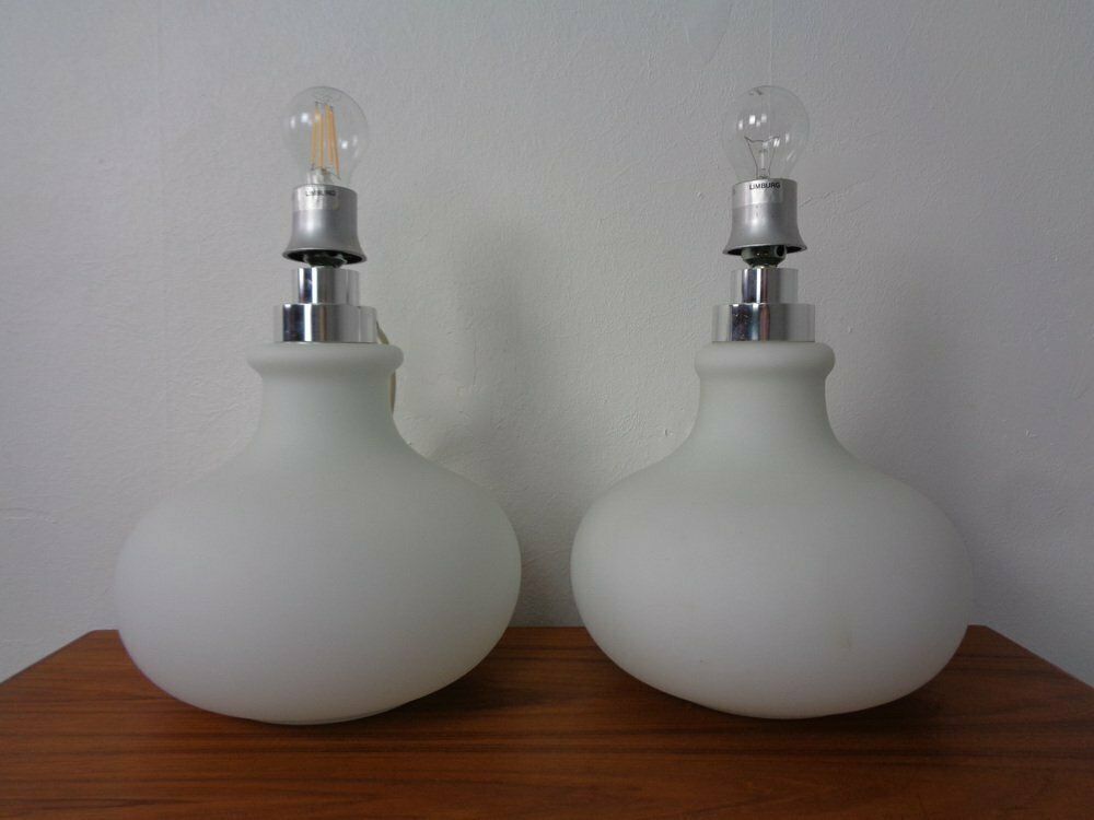 photo buy Opaline Glass Table Lamps From Glashütte Limburg, 1960s, Set Of 2