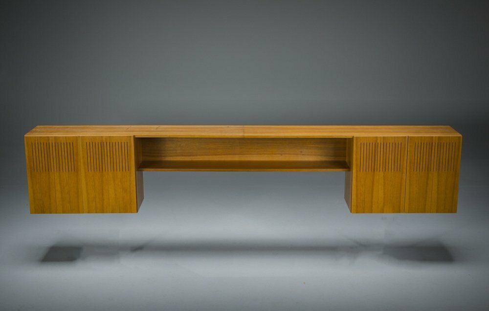 Mid Century Wall Cabinet And Sideboard From Walunt, 1970s, Set Of 2 photo Furniture