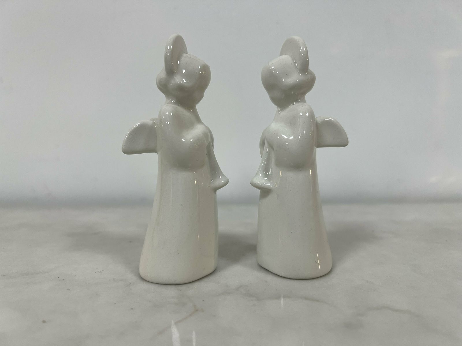 Royal Copenhagen Blanc De Chine Angels Figurine, Made In Denmark, Two Angels photo furniture