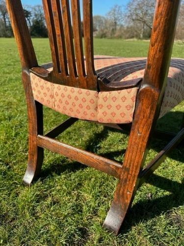 A Very Rare George III Elm Low Chair, Edinburgh 1770s photo for sale