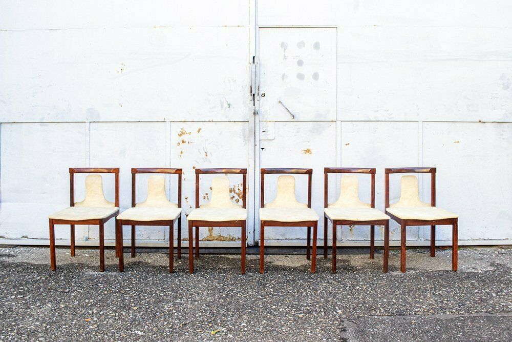 Model Sc66 Stoelen Van Claudio Salocchi Voor Luigi Sormani, Italië, Jaren 1960, Set Van 6