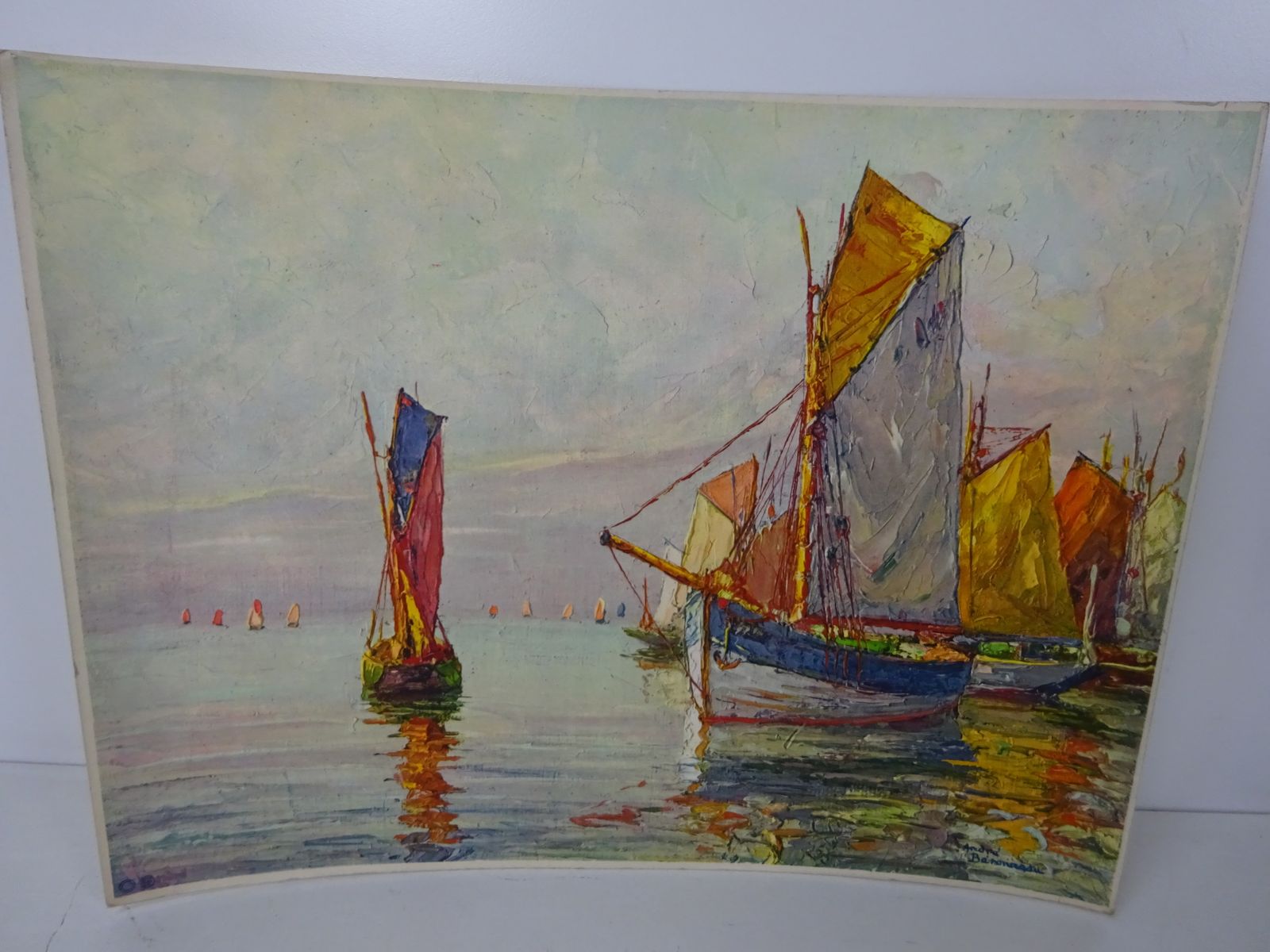 3 Mid Century French Marine Litho Prints Andre Beronneau (Frameless) Stehli Freres photo for sale