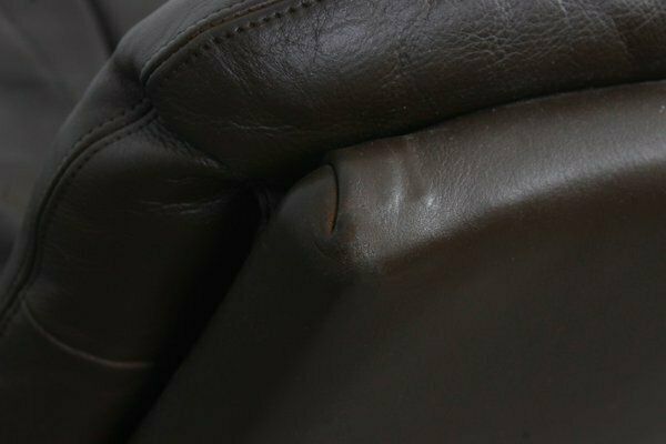 photo vinterior King Chair In Brown Leather By André Vandenbeuck For Strässle 1960s