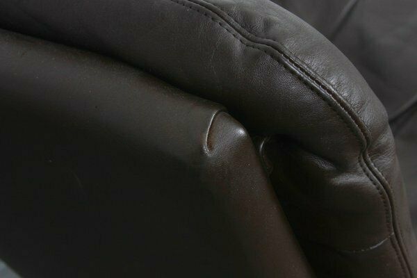 photo buy King Chair In Brown Leather By André Vandenbeuck For Strässle 1960s
