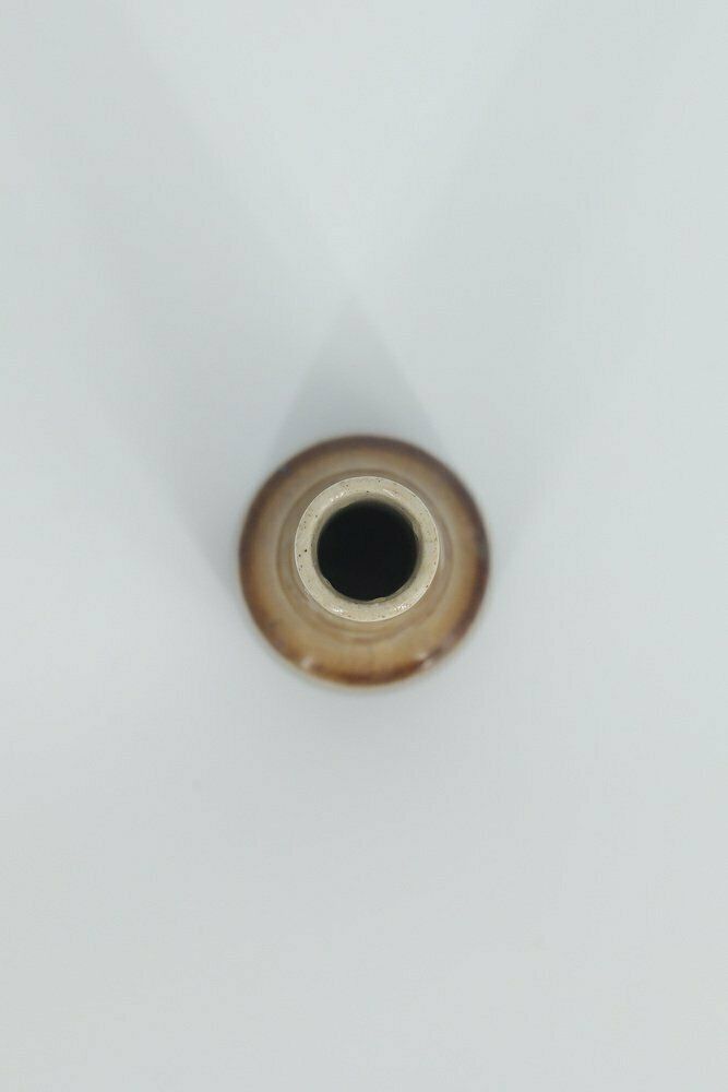 Small Mid Century Scandinavian Modern No. 3 Vase In Glazed Brown Stoneware By Gunnar Borg For Höganäs Ceramics, 1960s photo furniture