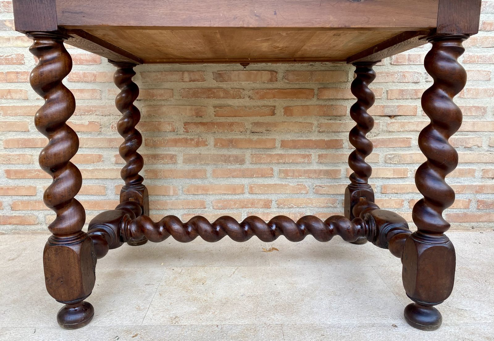 2800.0 Early 19th Century French Walnut Work Table Or Desk With One Drawer photo