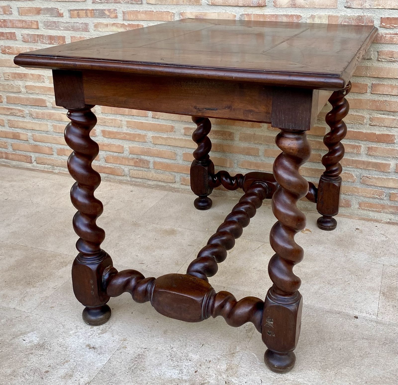 Early 19th Century French Walnut Work Table Or Desk With One Drawer photo furniture