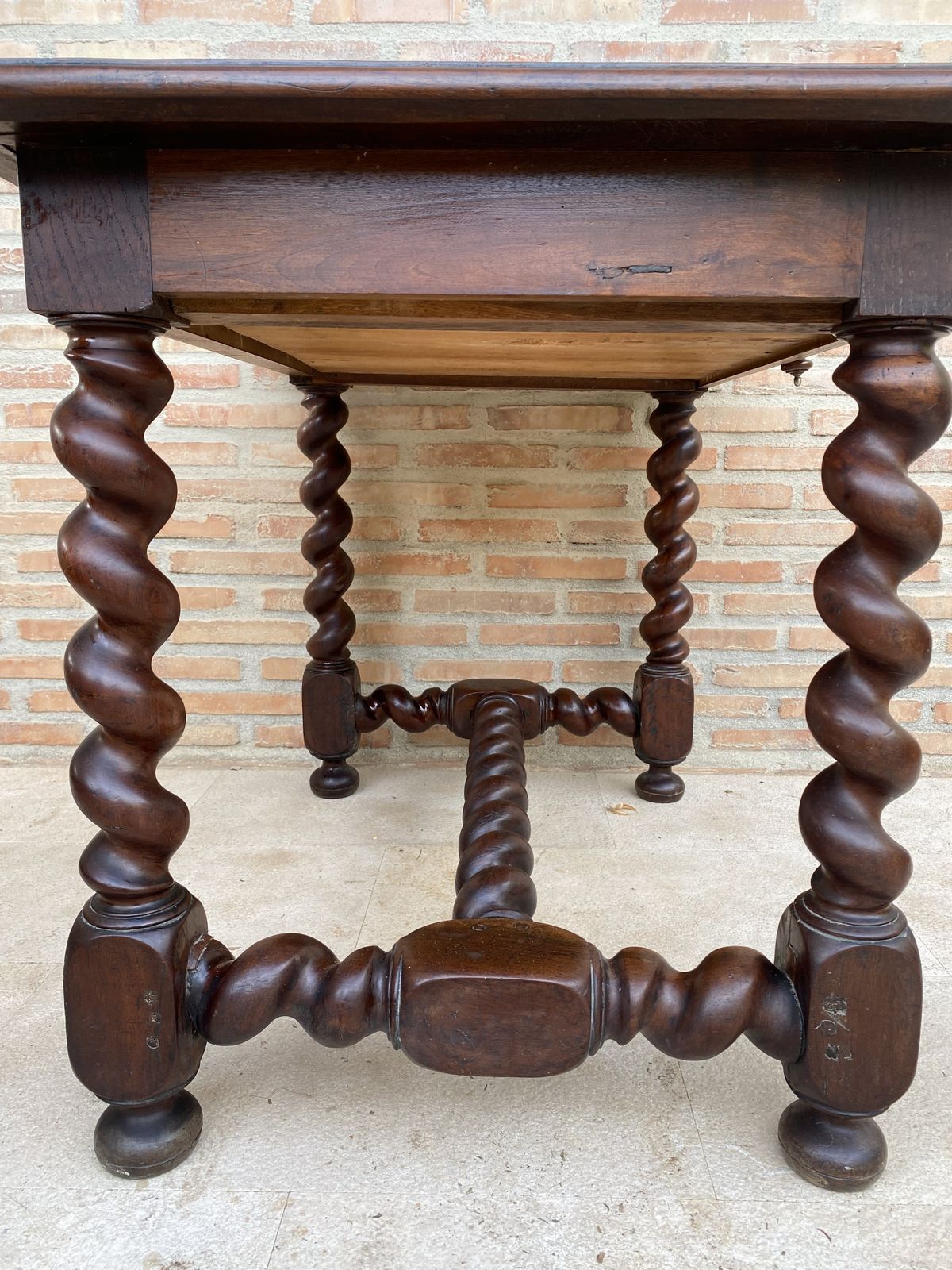 Early 19th Century French Walnut Work Table Or Desk With One Drawer photo buy