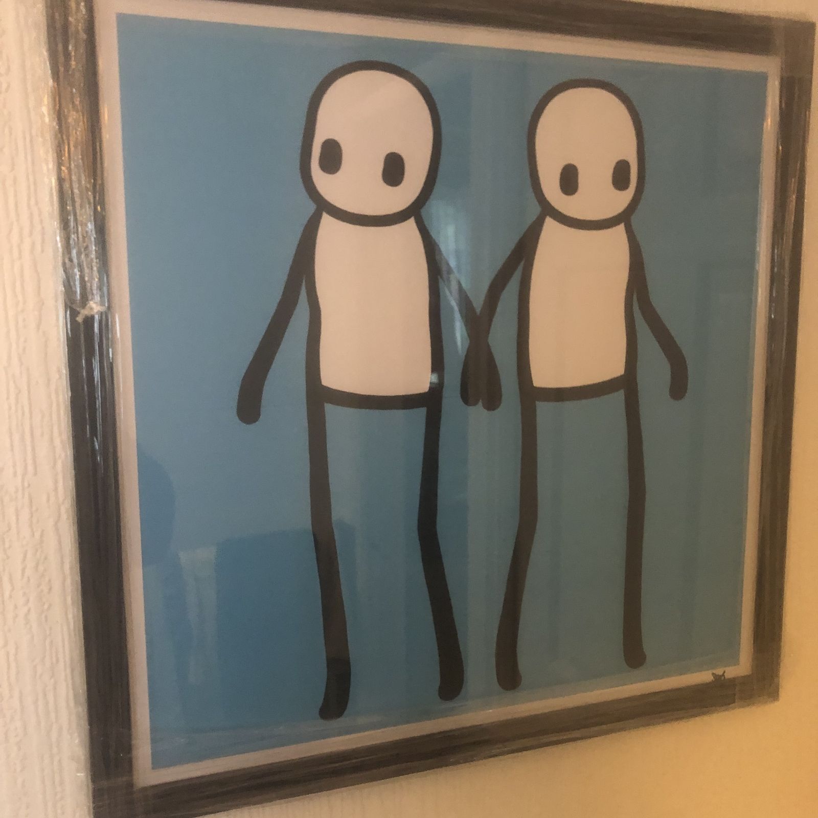 Stik Holding Hands  Set Of 5 ,Signed And Framed photo for sale