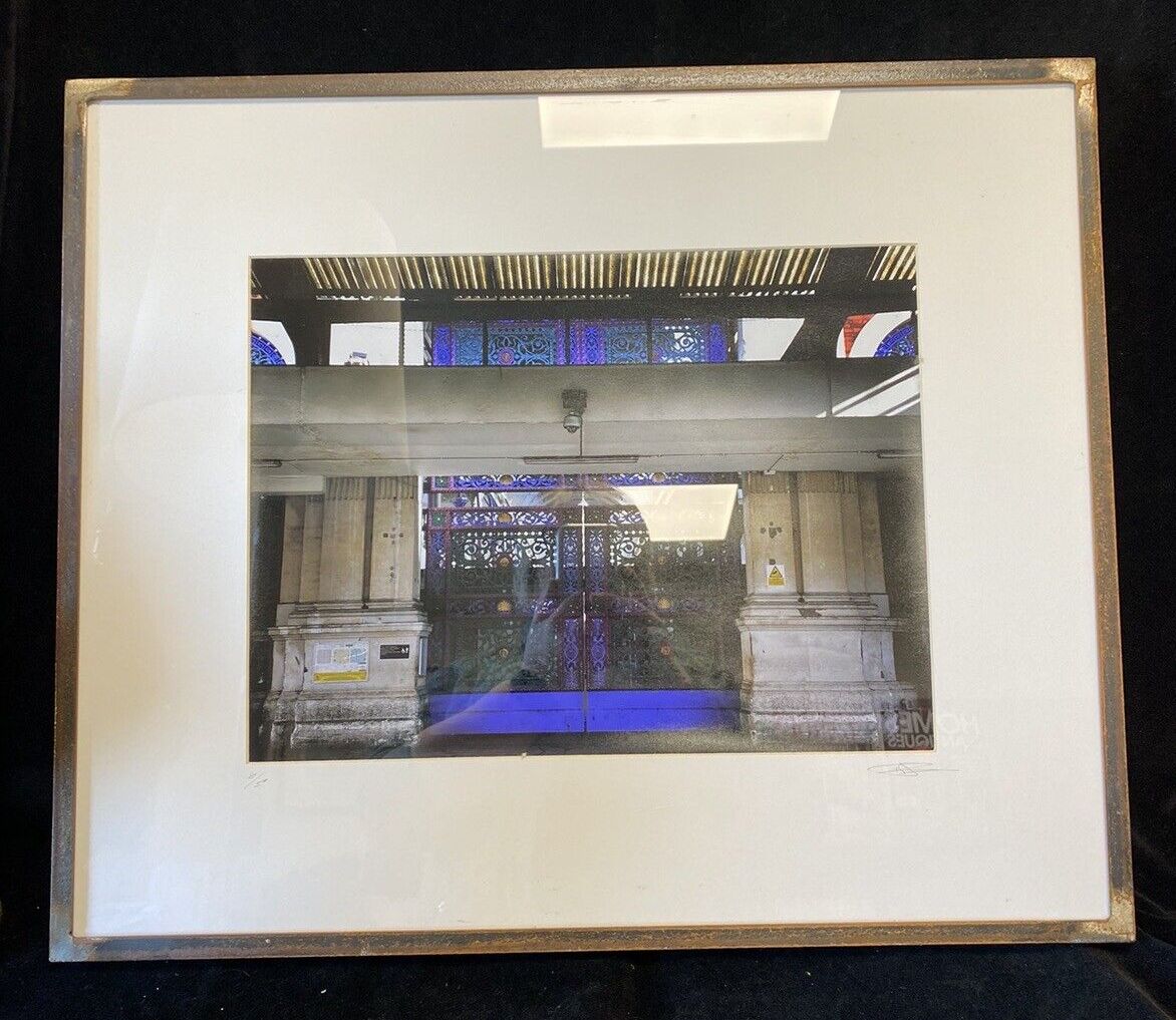 Steel Framed Print Of Smithfield Market Ormnamental Doors