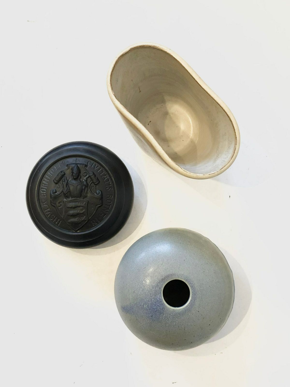 Collection Of Three Mid Century Fine Art Ceramic Pieces From Germany And Denmark photo Home Decor