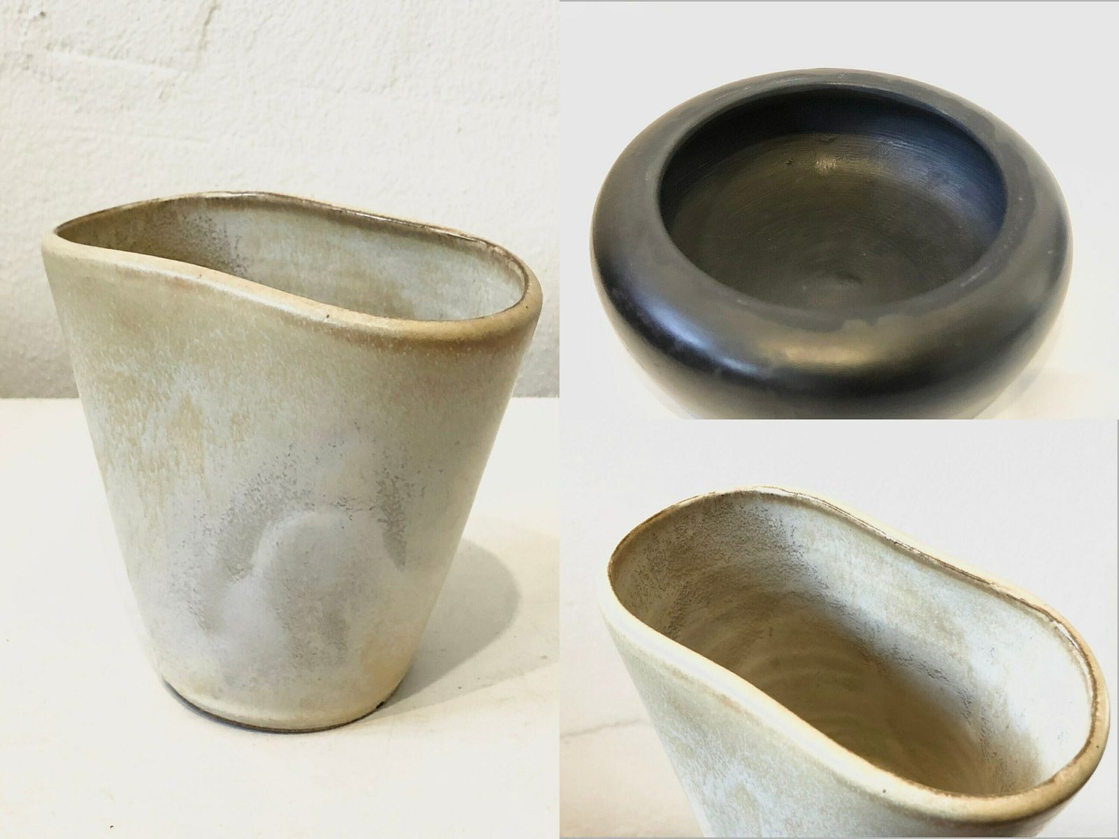 photo for sale Collection Of Three Mid Century Fine Art Ceramic Pieces From Germany And Denmark