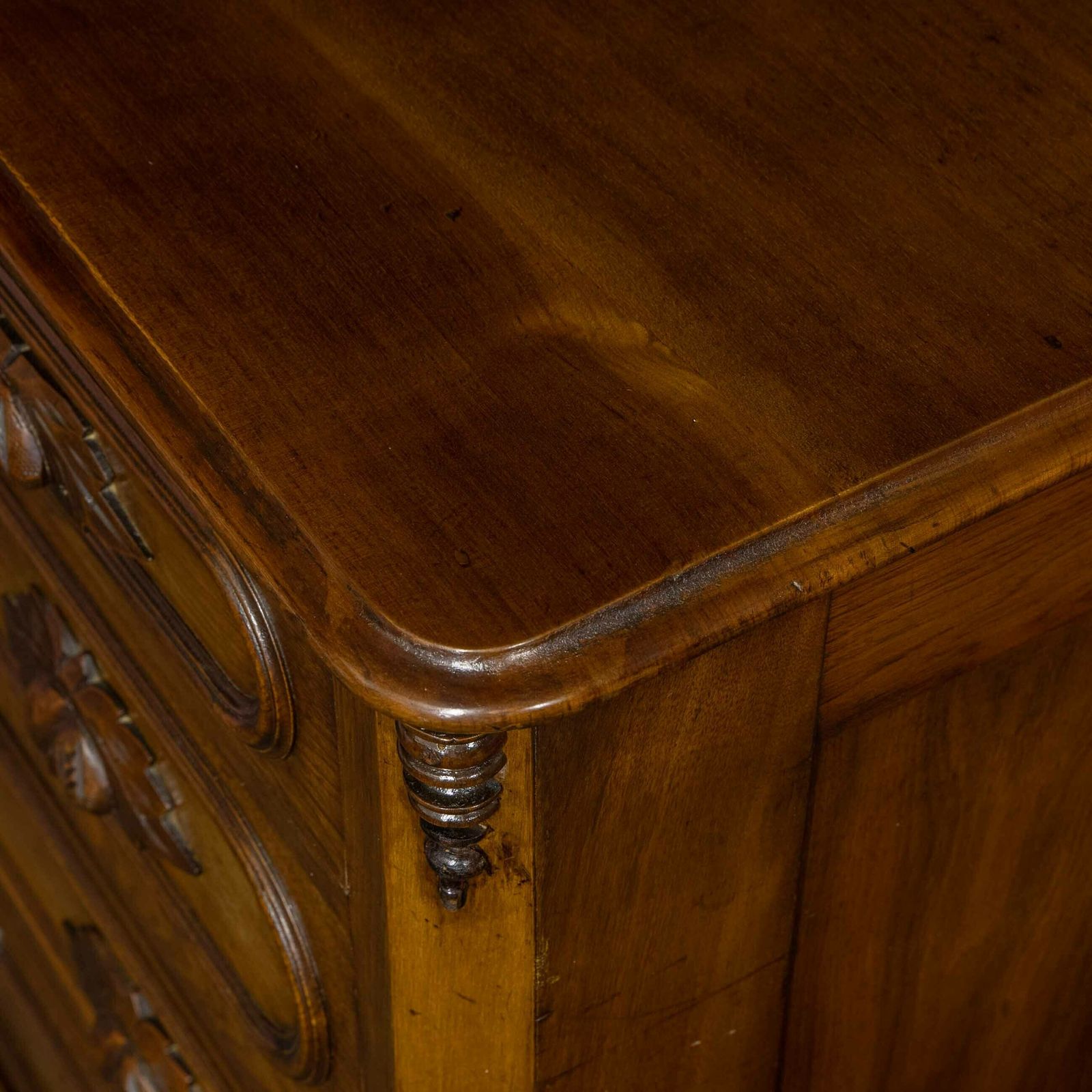 photo furniture Late 19th Century French Walnut Chest Of Drawers