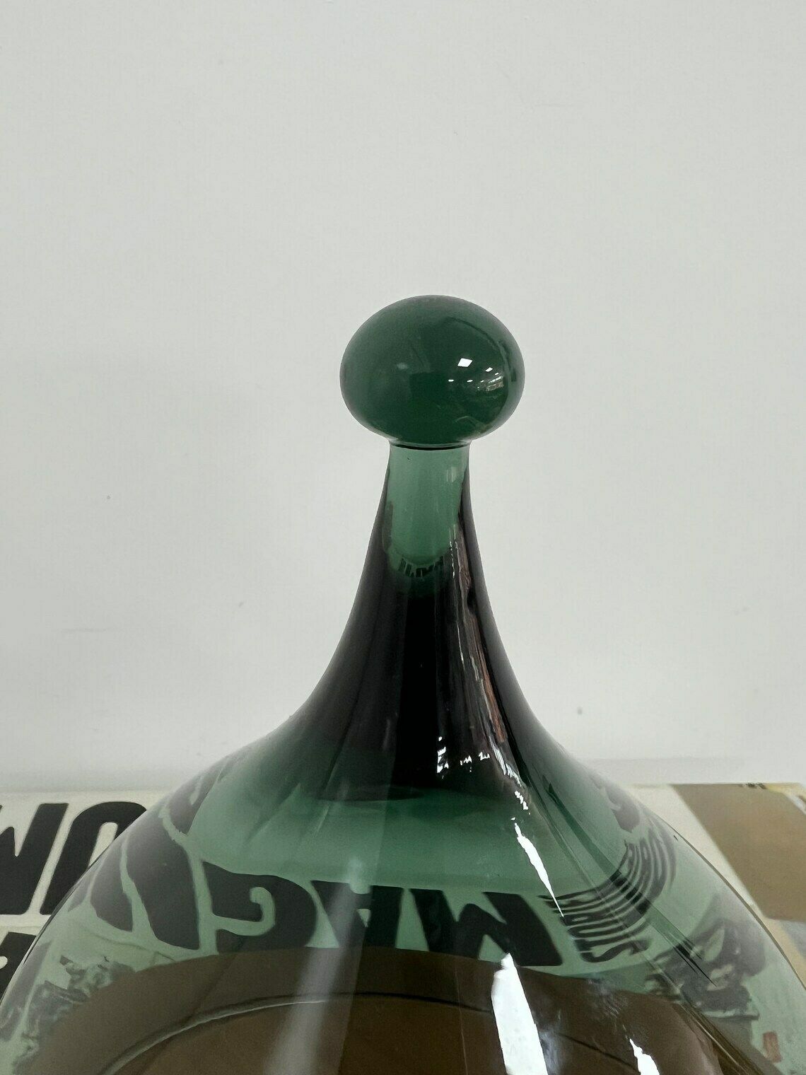 Glass Cheese Dome By Benny Motzfeldt For Hadeland Norway, Midcentury Modern, Scandi Modern Glass Tableware, Cheese Cover, Teak And Glass, photo furniture